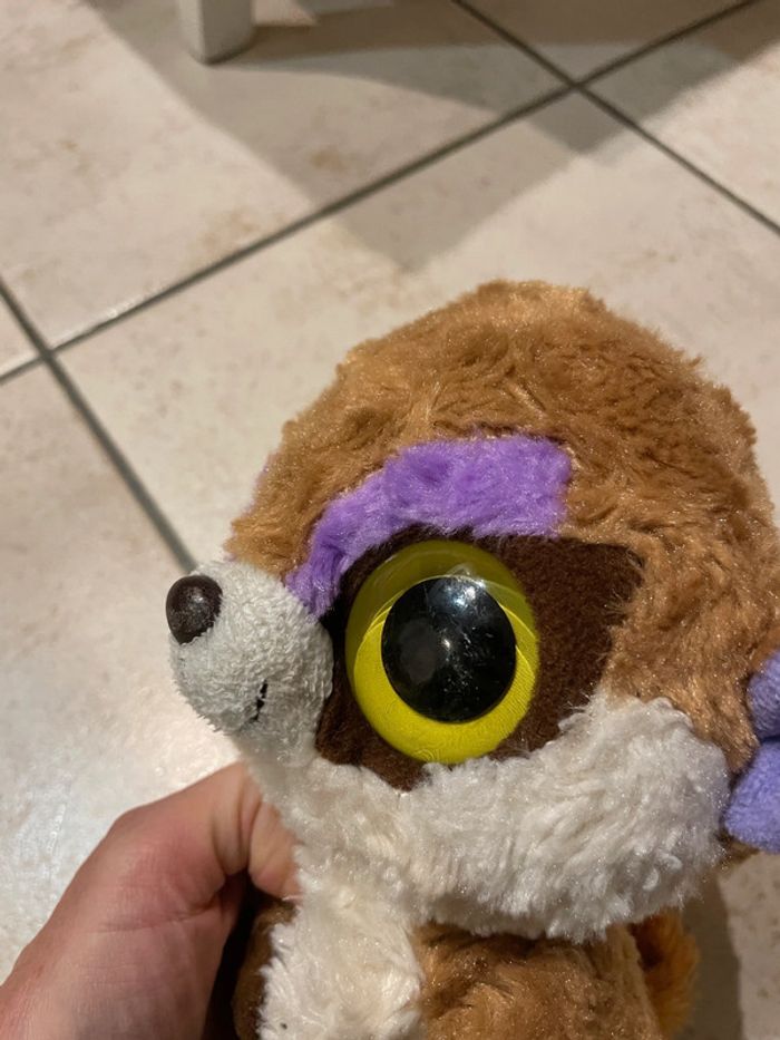 Peluche Yoohoo lémurien / suricate gros yeux - photo numéro 4
