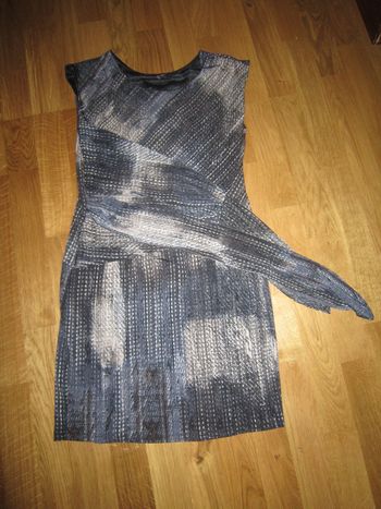 robe gris bleu la fée maraboutée nickel 38