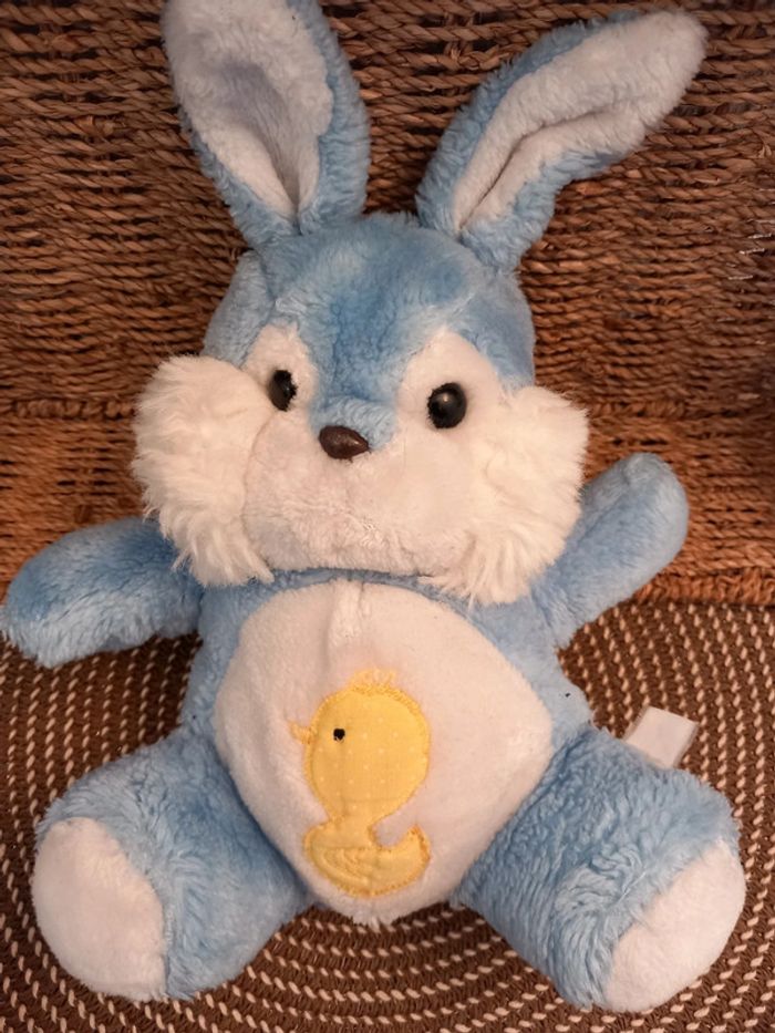 Peluche doudou vintage lapin nounours 32cm - photo numéro 2