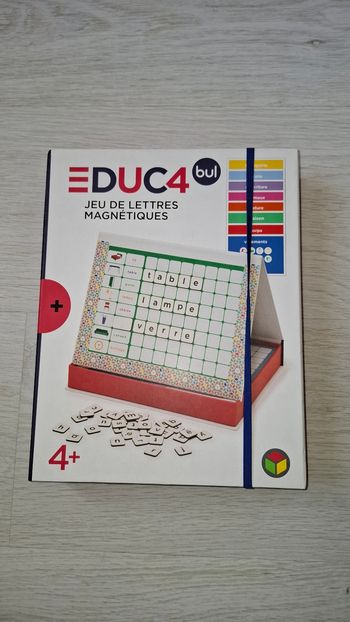 Jeux magnétique apprendre les lettres
