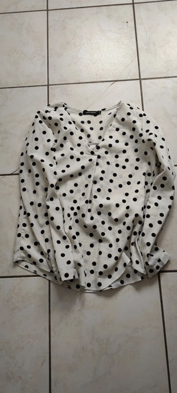 Blouse à pois