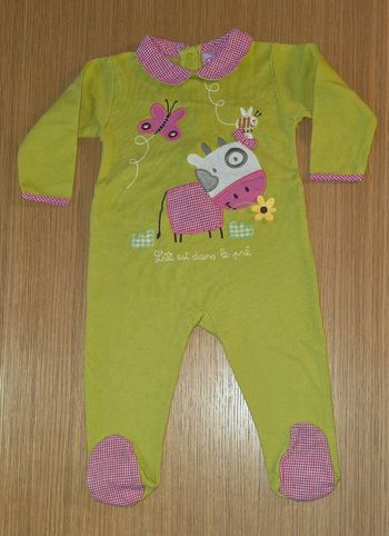 Pyjama col vichy DPAM 12 mois