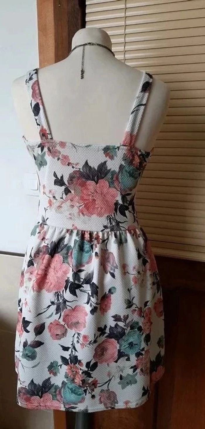 Robe fleurie bustier à bretelles "Mim" Taille 36 - photo numéro 3
