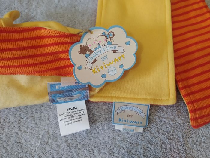 Bonnet et écharpe Jaune chat - photo numéro 4