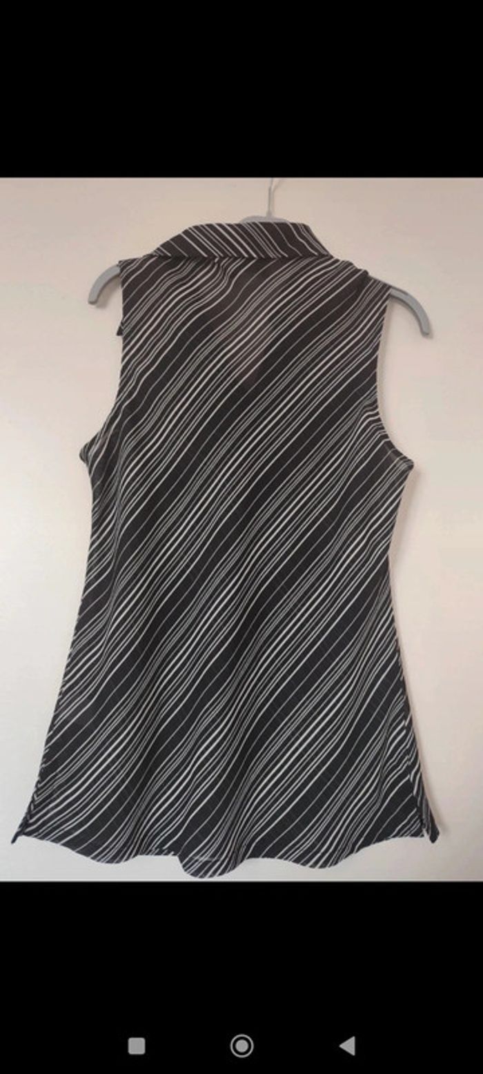 Blouse débardeur en voile transparente taille 40 - photo numéro 2
