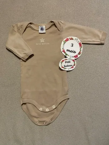 Body manches longues petit bateau 3 mois