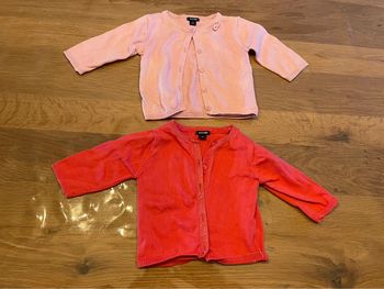 Lot de 2 gilets fille 3 mois