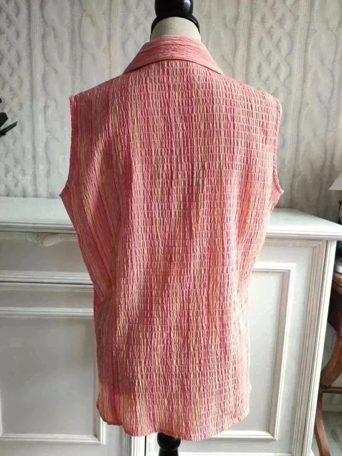 Chemise sans manches taille 40 vintage - photo numéro 5
