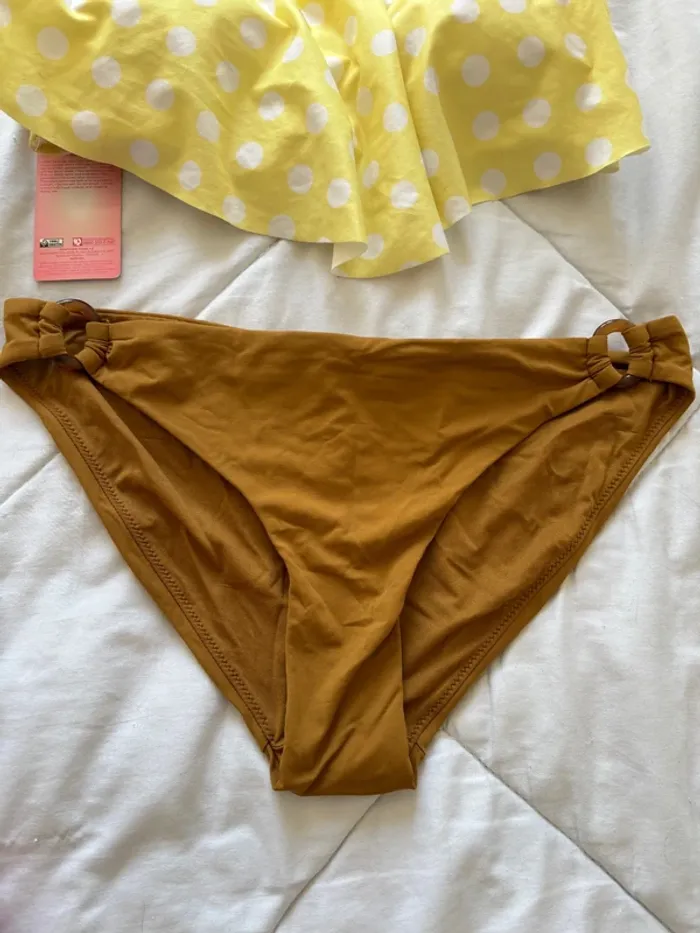 Lot 4 maillots haut bas ensemble bikini Penti ardene jaune rose marron taille M/38 neuf - photo numéro 6