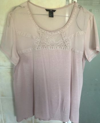 Blouse tee-shirt rose poudré H&M