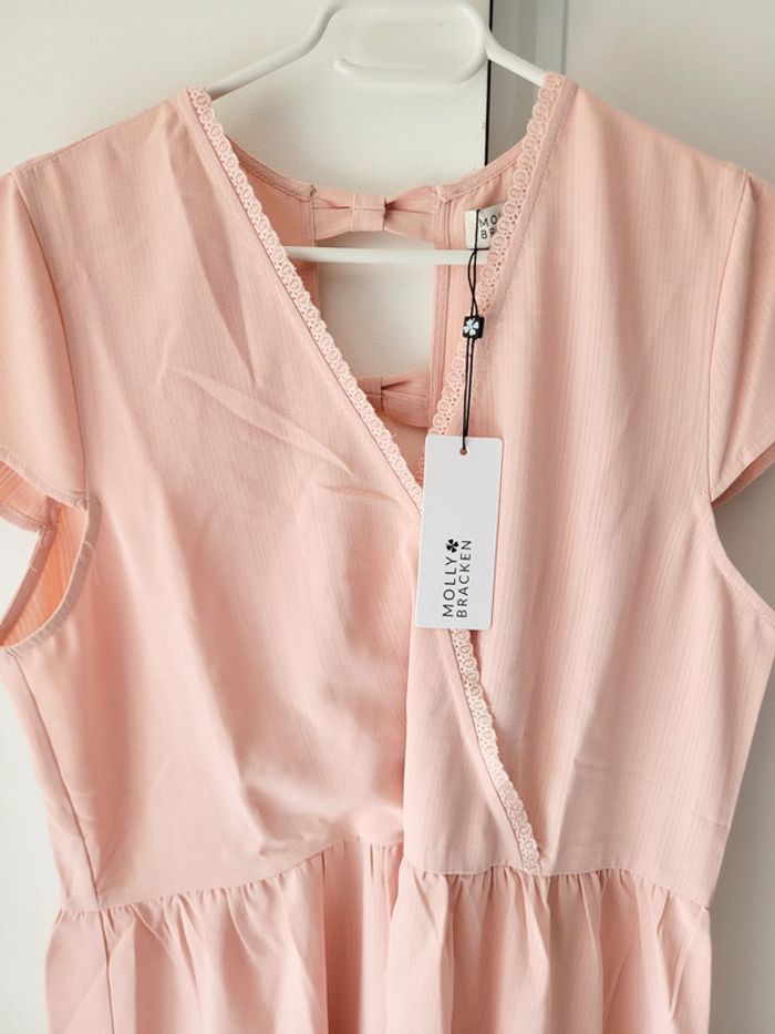 Robe courte rose femme – Molly Bracken - Taille L - photo numéro 3