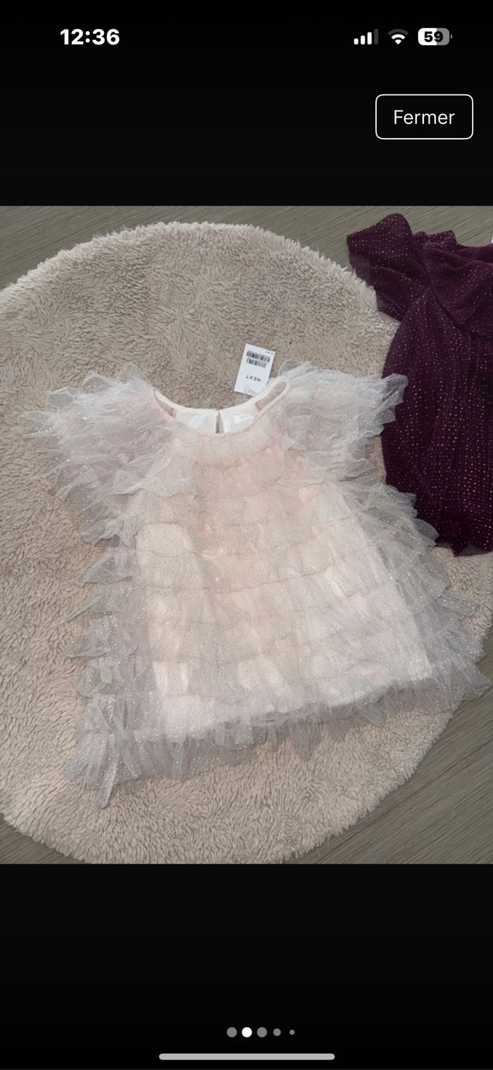 Lot deux robes next 1 an et demi 2 ans - photo numéro 2