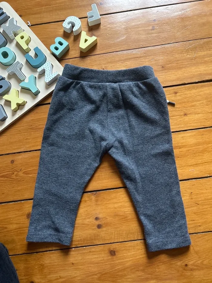 Pantalon gris foncé 9 mois - photo numéro 4