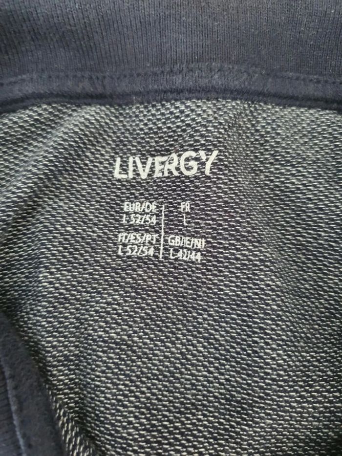 Polo bleu livergy bleu taille L 40 homme coton - photo numéro 5