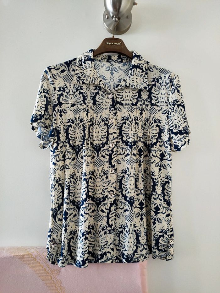 Chemise manches courtes Femme avec paillettes