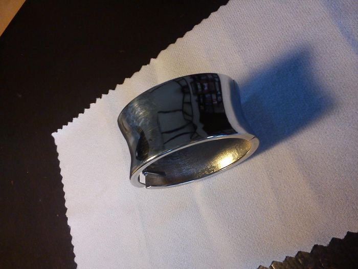 Bracelet manchette argenté - photo numéro 2