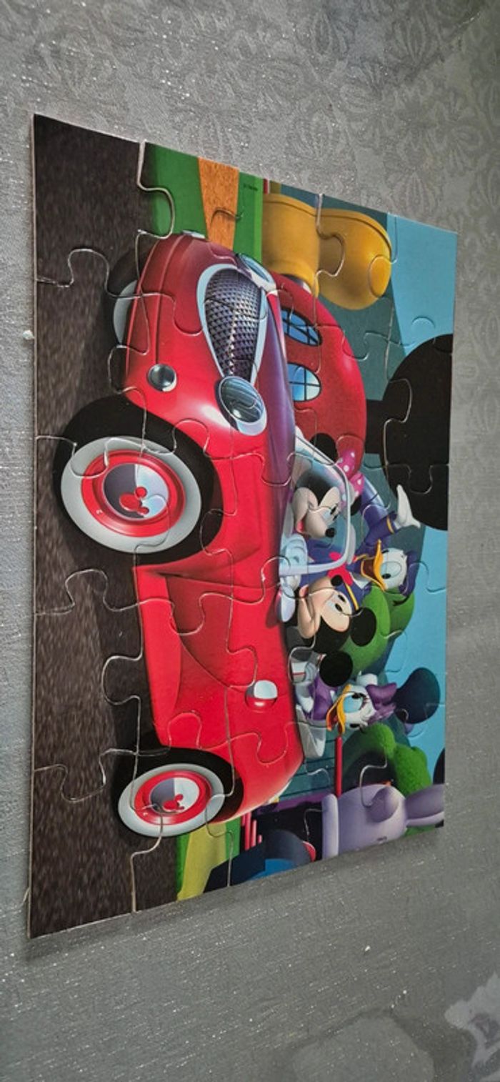 2 puzzles de 25 pièces mickey mouse club house disney educa - photo numéro 3