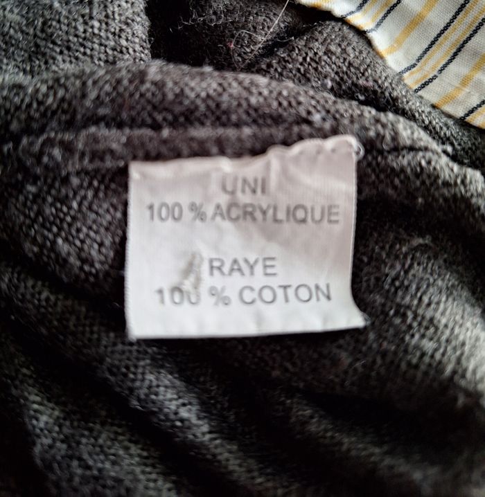 Pull mixte avec chemise intégrée taille 12 ans - photo numéro 4