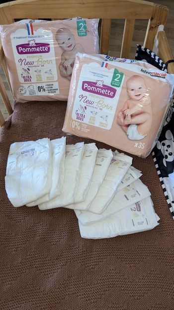 Lot couches pommette taille 2