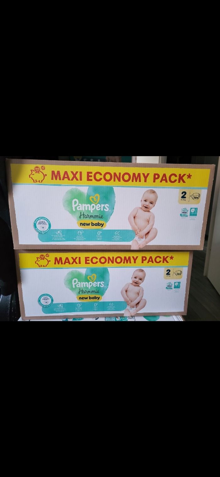 2 pampers harmonie taille 2