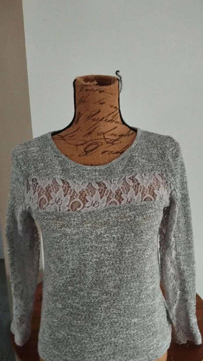 Tee shirt manches longues  gris  taille s  arkitech - photo numéro 4