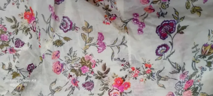 Blouse légère manches 3/4 motif fleurs esprit bohème beige femme 38 promod - photo numéro 18