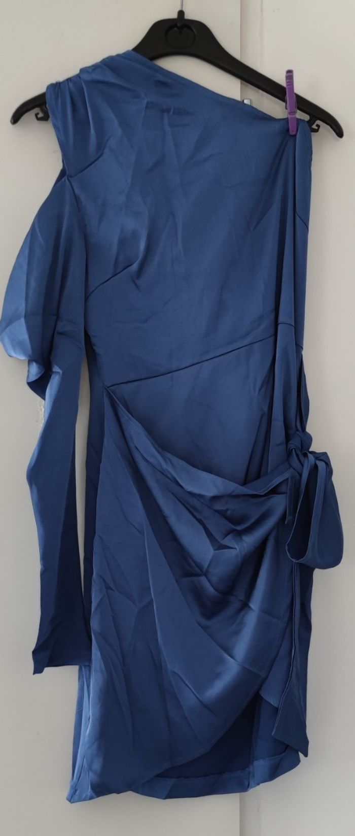 Robe d'été et de soirée marque Ravibelle Paris taille L couleur bleu pour femme - photo numéro 4