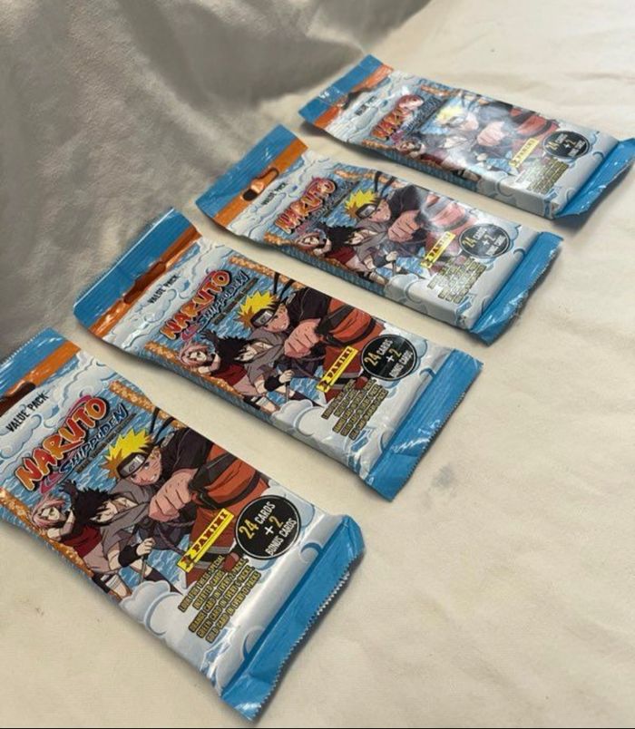 4 Mega Boosters Cartes NARUTO neufs scellés - photo numéro 3