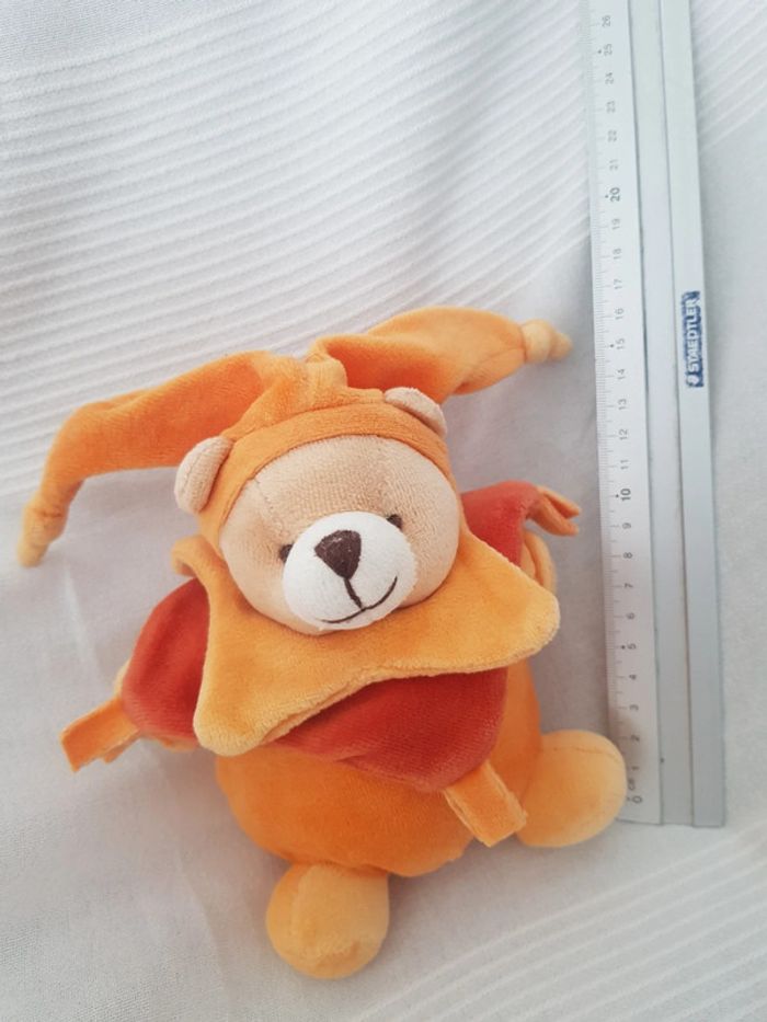 Ourson orange marron doudou et cie - photo numéro 2
