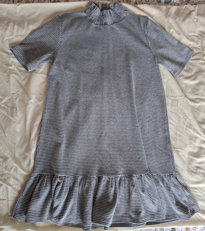 Robe Vichy noire et blanche