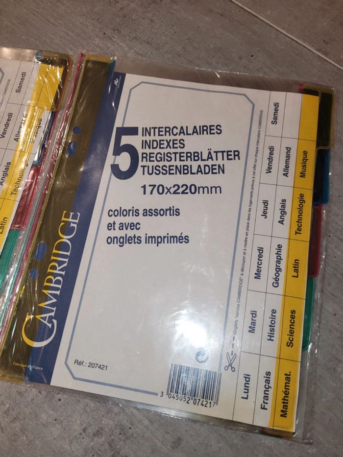Lot intercalaires NEUF - photo numéro 2