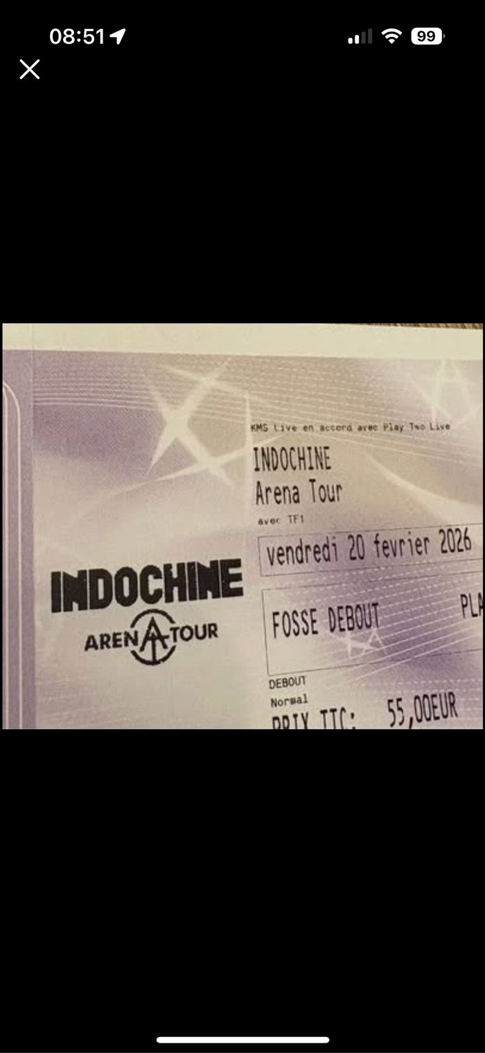 Place de concert Indochine