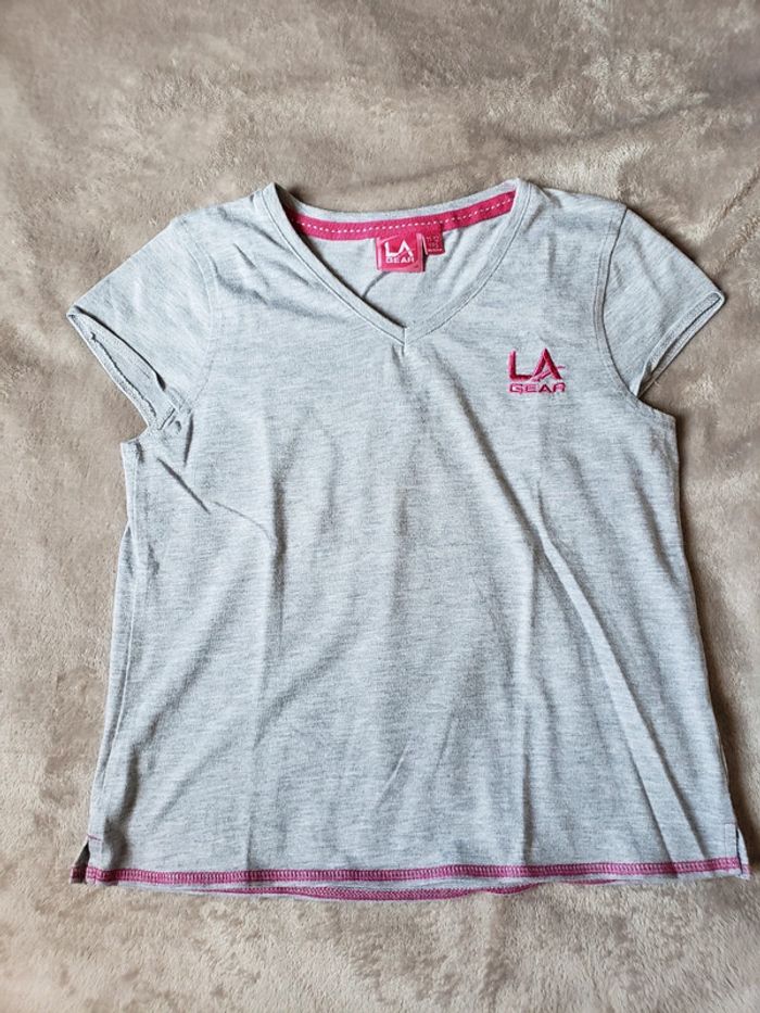 Lot de 2 t-shirts de sport La Gear taille 11-12 ans - photo numéro 4