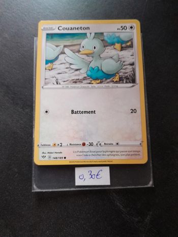 Carte Pokémon Couaneton 148/189