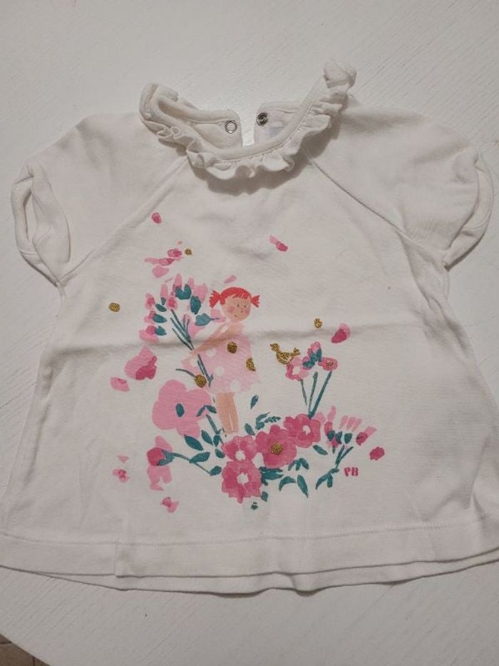 T-shirt manche courte bebe fille