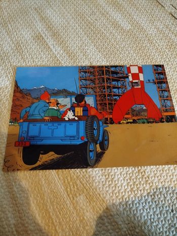 Plaque publicitaire motif tintin neuf