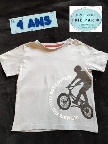 T-shirt manches courtes 4 ans