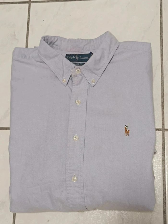 Chemise Ralph Lauren bleu clair – Taille XXL (Classic Fit – manches courtes) - photo numéro 11