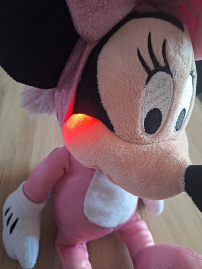 peluche minnie licorne lumineuse - photo numéro 3