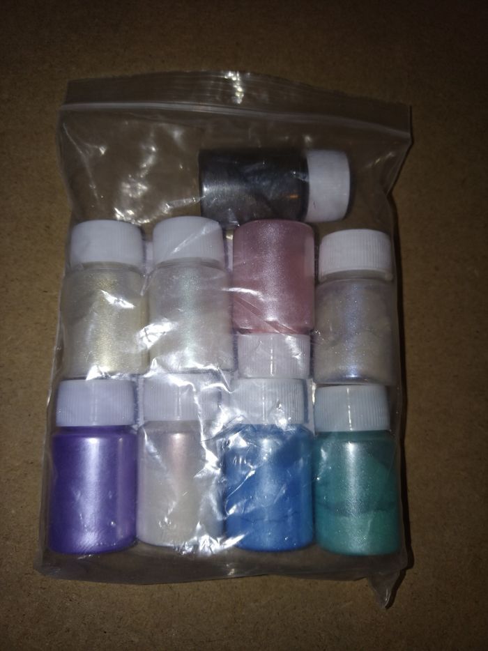 Poudre de mica 9 pigments de couleur nacré