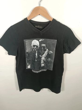 C8 t-shirt noir Two angle S