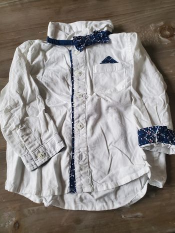 Chemise et nœud papillon 9 mois Dpam