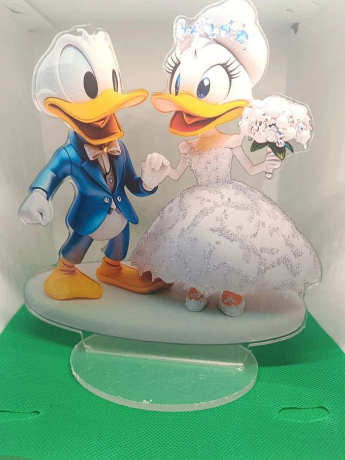 Décoration 2d Donald et daisy mariés disney - photo numéro 2