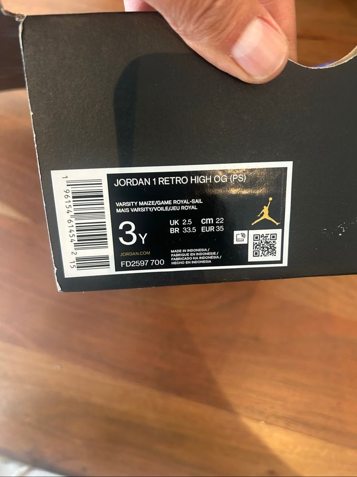 Jordan 1 taille 35 - photo numéro 3