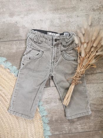 Pantalon Timberland 😻velour côtelé beige gris 9mois