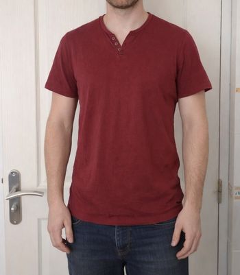 Tee-shirt uni bordeaux homme celio taille M/38