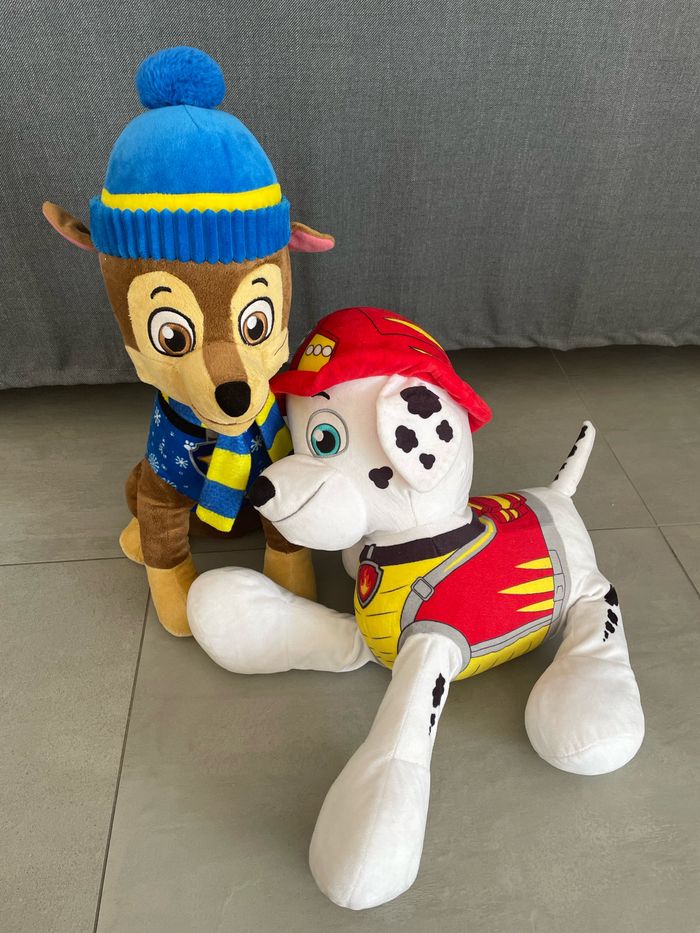 Lot peluches pat patrouille grand modèle