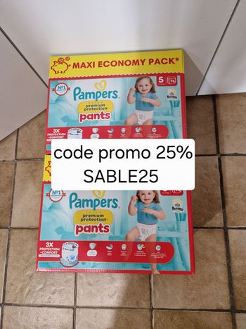 148 couches culotte Pampers premium protection taille 5