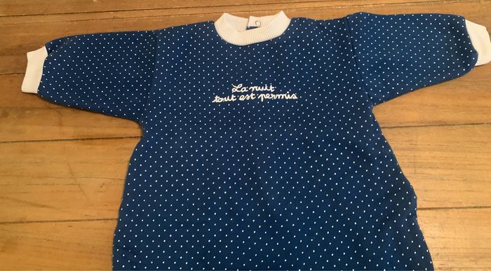 Pyjama chaud à pois - photo numéro 2