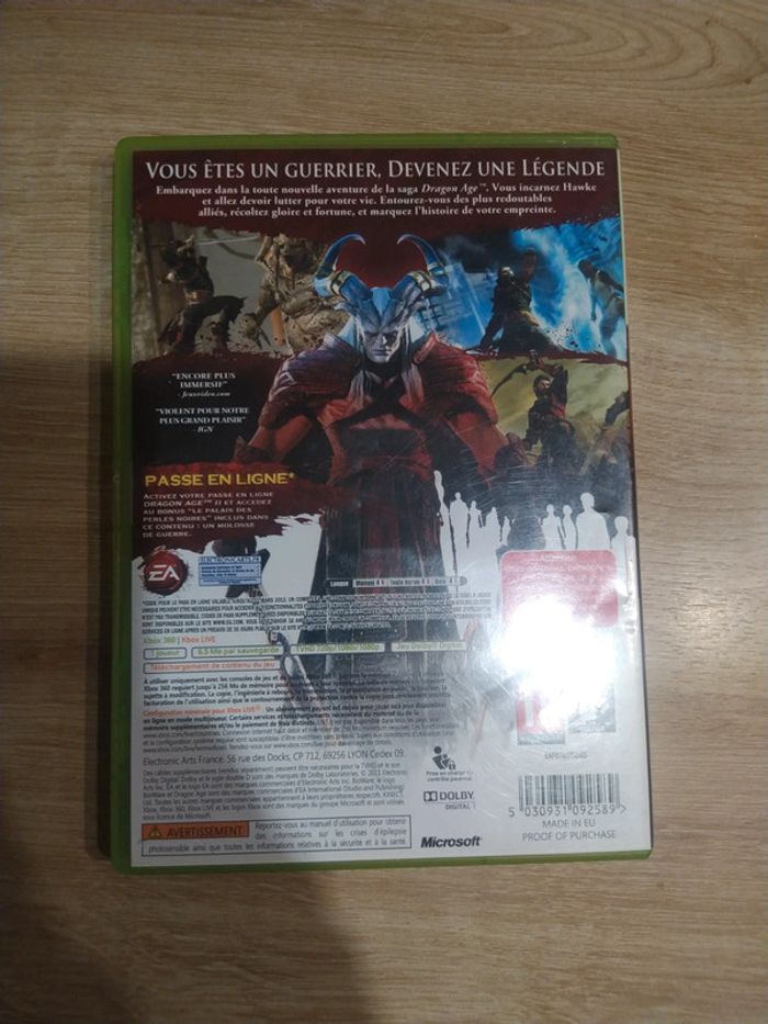 Dragon age 2 xbox 360 - photo numéro 2